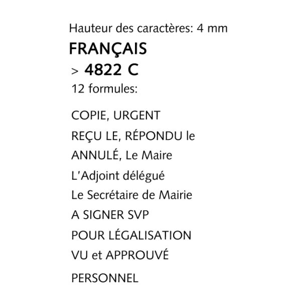Trodat 4822 C Français – Image 2
