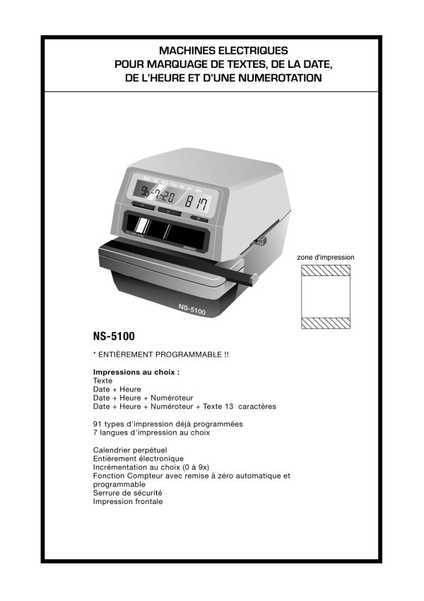 AMANO NS-5100 – Image 2